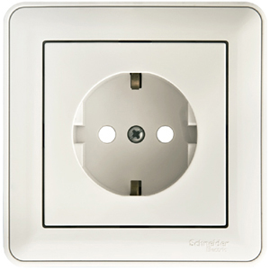 Изображение товара Розетка Systeme Electric W59 с заземлением и шторками