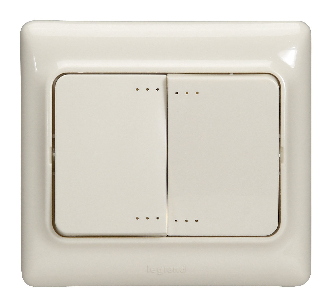 Изображение товара Legrand Kaptika Бежевый Выключатель 2-клавишный.