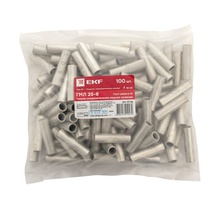 Изображение товара EKF Гильза соединительная медная луженая ГМЛ 25-8 ГОСТ (2шт.). Изображение товара EKF Гильза соединительная медная луженая ГМЛ 25-8 ГОСТ (2шт.).