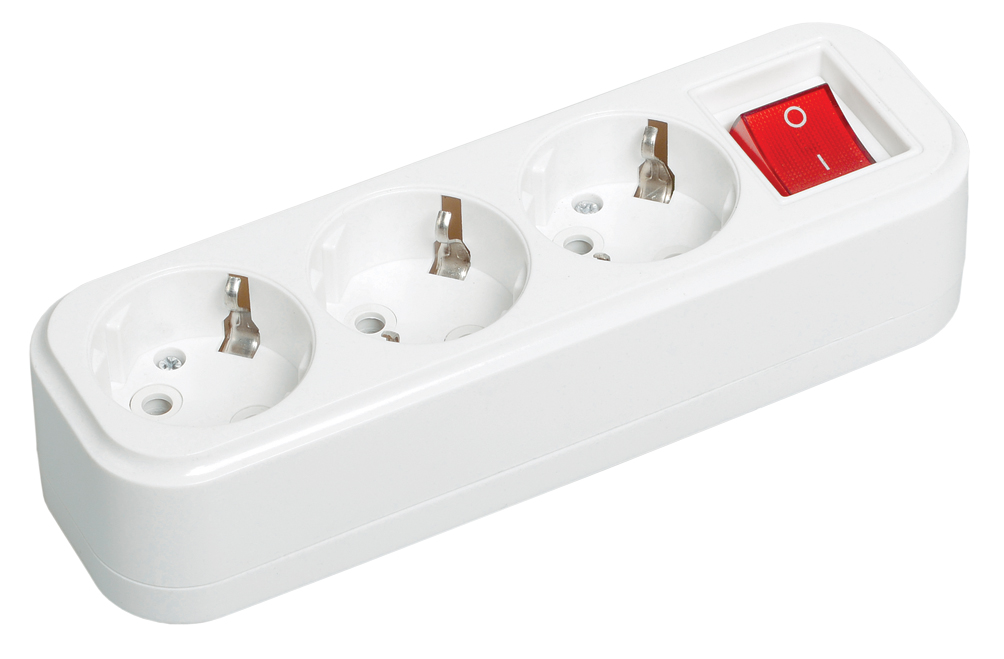 Изображение товара IEK Розетка переносная разб. с выкл. К03В 3 места CLASSIC