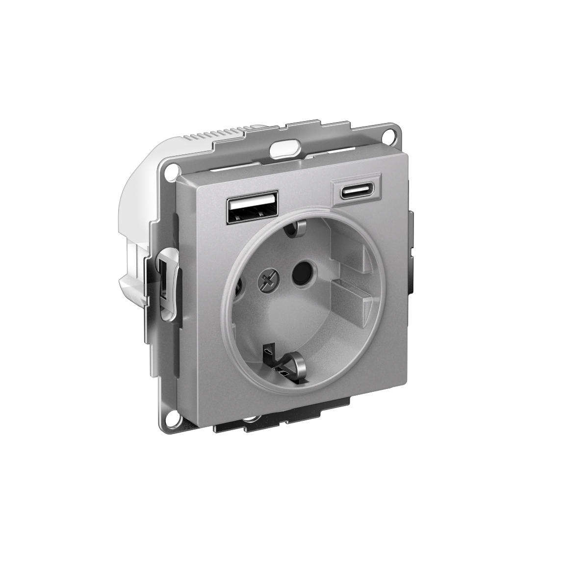 Изображение товара AtlasDesign алюминий 16 А с USB A+C