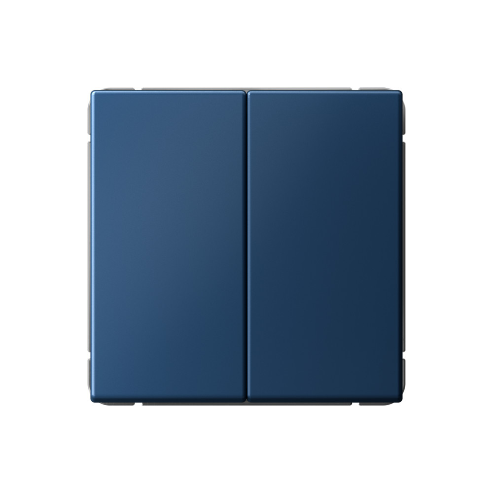 Изображение товара Аквамариновый двухклавишный выключатель ArtGallery, 250 В, 10 A