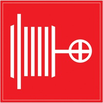 Изображение товара IEK Самоклеящаяся этикетка 150х150 мм «Пожарный кран»