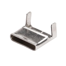 Изображение товара Промрукав Скрепы бандажные из нержавеющей стали AISI 304 для монтажных лент 16 мм (30 шт/уп)