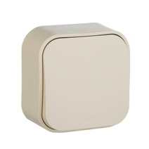 Изображение товара Legrand Quteo Бежевый Выключатель 1-клавишный 10А.