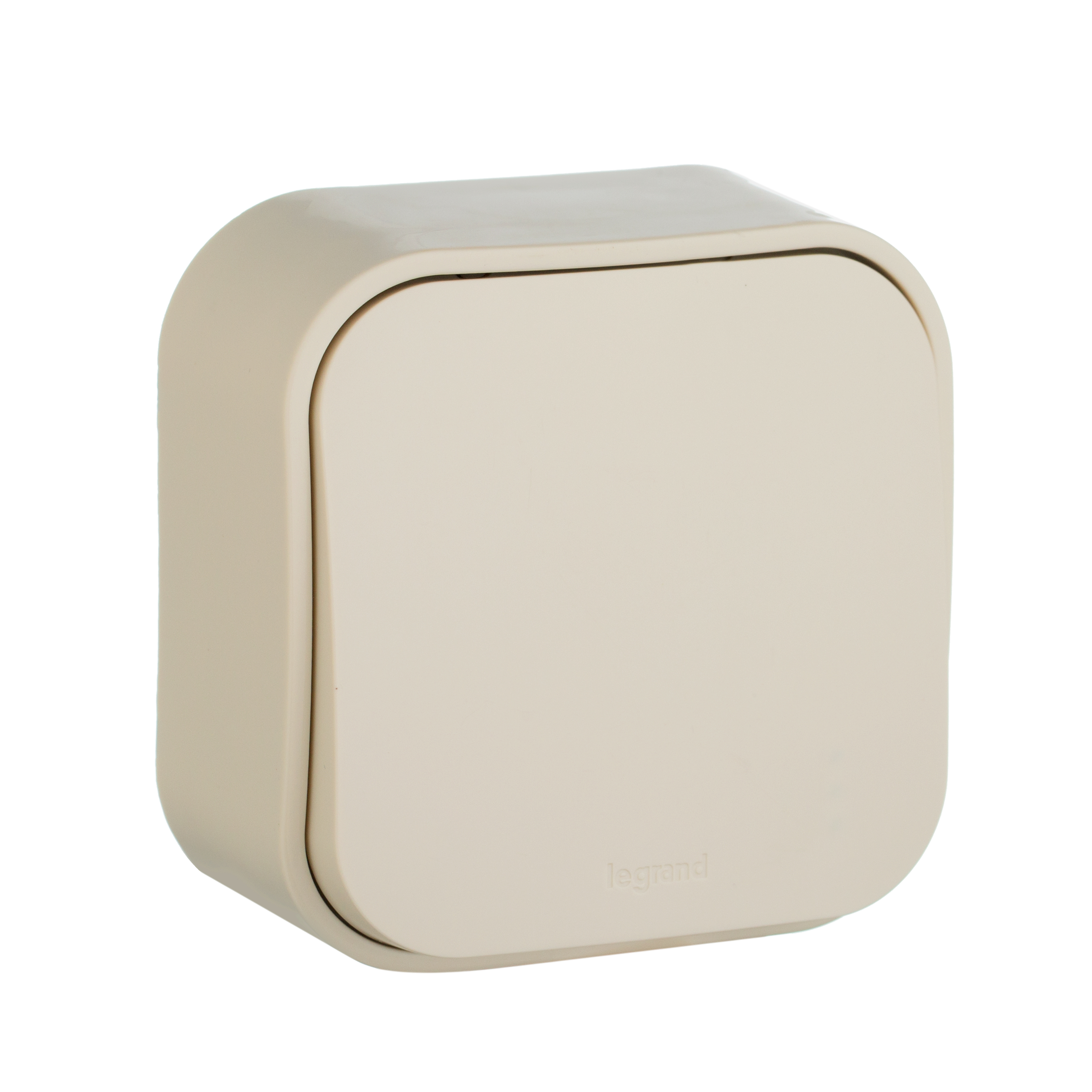 Изображение товара Legrand Quteo Бежевый Выключатель 1-клавишный 10А.