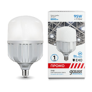 Изображение товара Gauss Elementary T160 LED 95W 8800lm 6500K E40