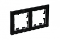 Изображение товара Systeme Electric AtlasDesign Nature Стекло черный Рамка 2-ая