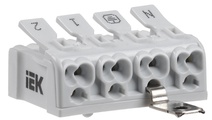 Изображение товара IEK Клемма пружинная соединительная КСПнз4-2L+N+PE