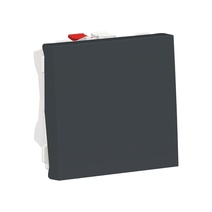 Изображение товара Schneider Electric Unica Modular Антрацит Выключатель 1-клавишный, сх. 1, 10 AX, 250В, 2 модуля