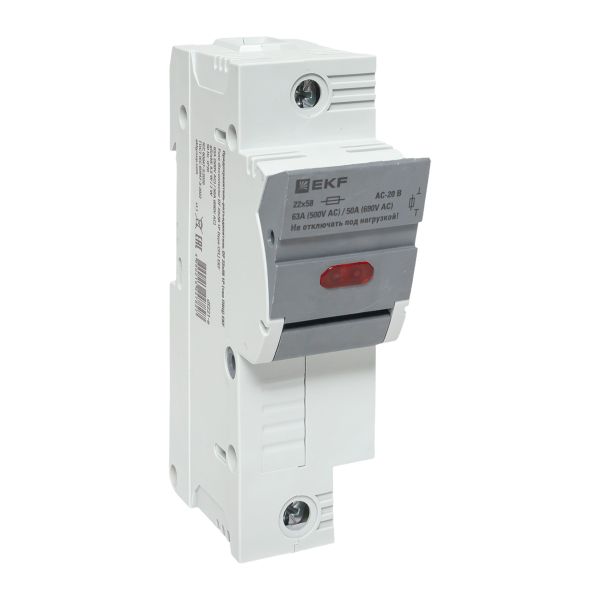 Изображение товара EKF Предохранитель-разъединитель DF 22х58 1Р (тип ПВЦ) .