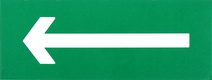 Изображение товара Самоклеящаяся наклейка Направляющая стрелка IP20/54