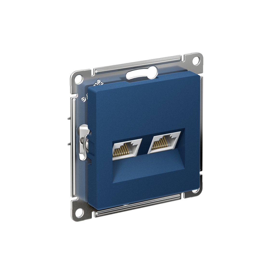 Изображение товара AtlasDesign Аквамарин: двойная розетка RJ45+RJ45 Cat.5e