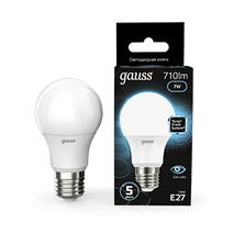 Изображение товара Gauss Лампа A60 7W 710lm 4100K E27 LED