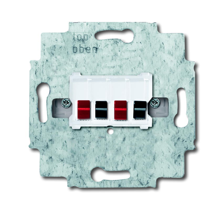 Изображение товара ABB BJE Мех Бел Аудиорозетка 2-ая (накладки 1766-хх и 2539-21х)