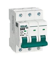 Изображение товара Dekraft Автоматический выключатель 3P 40А х-ка D 6кА ВА-103M