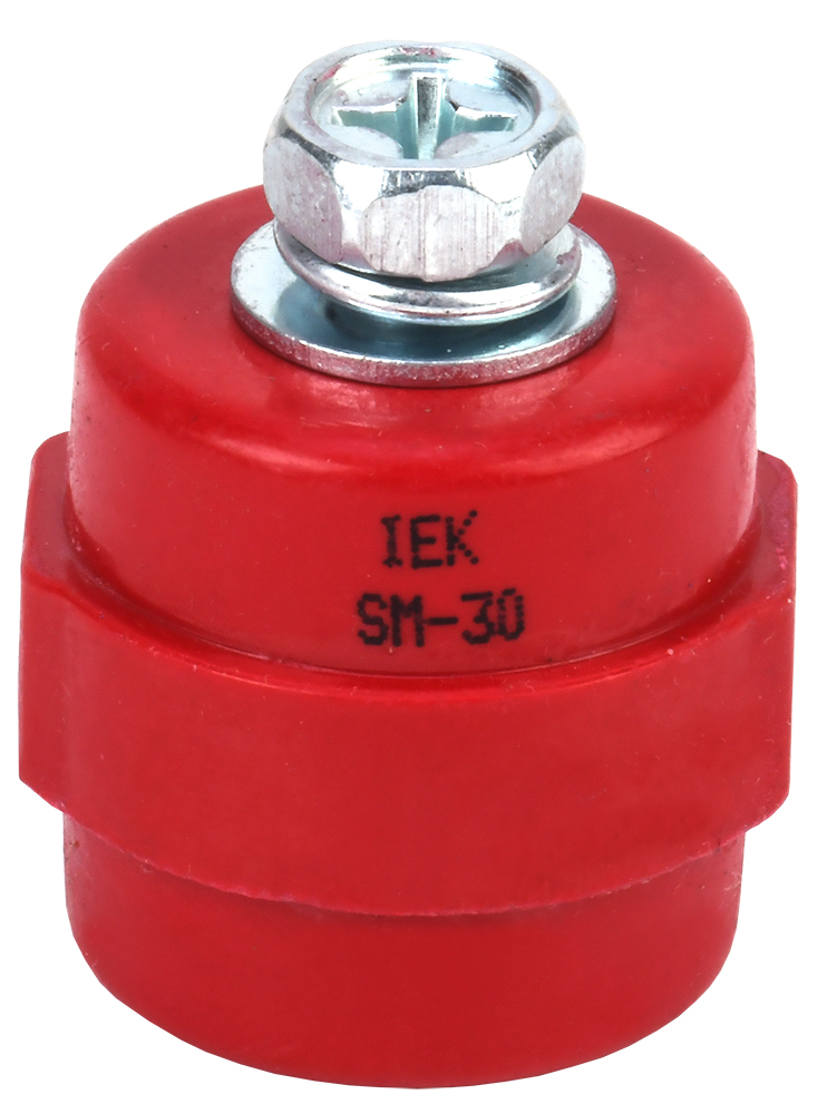 Изображение товара IEK Изолятор SM30 (М8) силовой с болтом