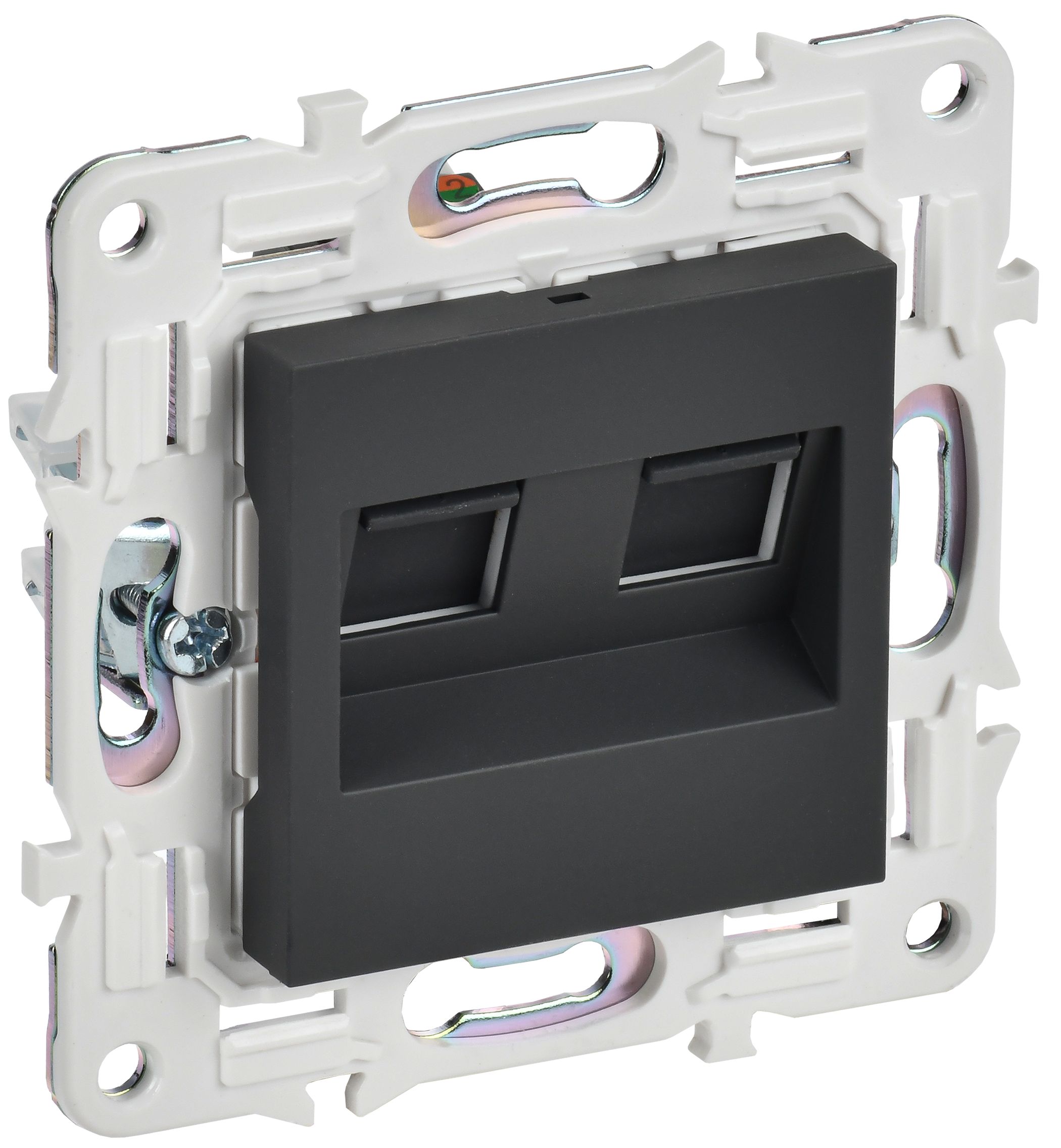 Изображение товара IEK SKANDY SK-K03G двойная RJ45 5E (Графит)