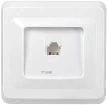 Изображение товара GENERICA VEGA РТ10-ВБ Розетка 1-ая телефонная RJ11 ВЕГА белый