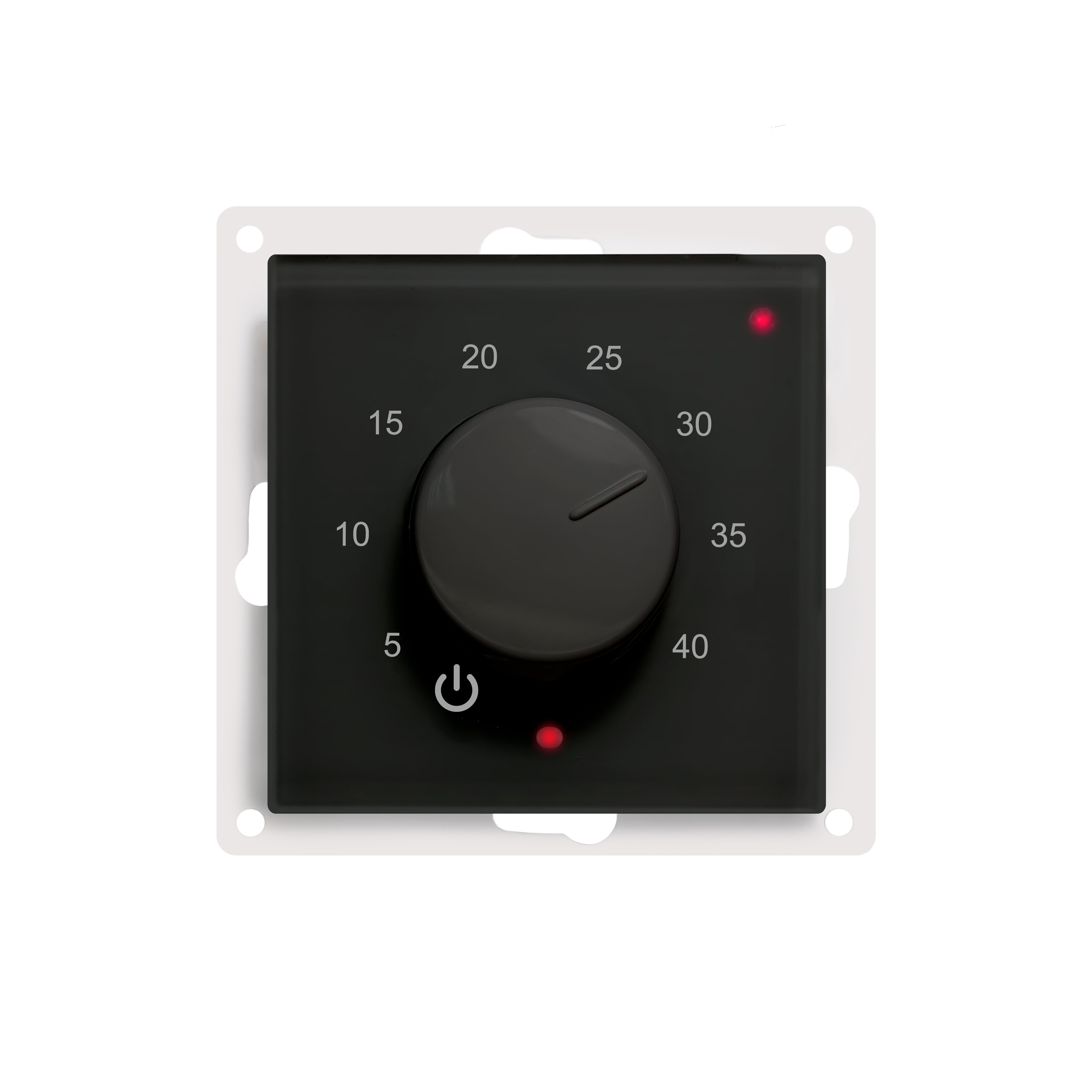 Изображение товара GRANDEKS Терморегулятор ТРk.1 Атлас Дизайн (датчик пола, встр., черный)