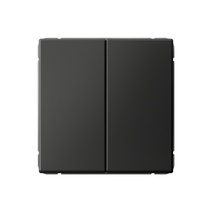 Изображение товара Systeme Electric ArtGallery Базальт Переключатель 2-клавишный, сх.6/2, 10АХ, механизм