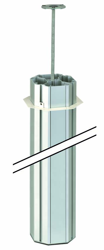 Изображение товара Simon Connect Алюминий Колонна 4-сторонняя, К45, с телескопическим упором, 125х125 мм, 3м