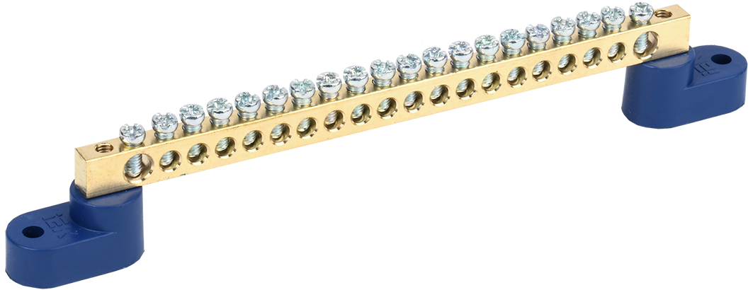 Изображение товара IEK ШНИ-6х9-20-У2-С - шина ноль на двух угловых изоляторе