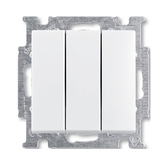 Изображение товара ABB BJB Basic 55 Бел Выключатель 3-клавишный, 16А