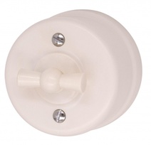 Изображение товара BIRONI Лизетта Пластик Песочное золото Выключатель перекрестный 1-кл