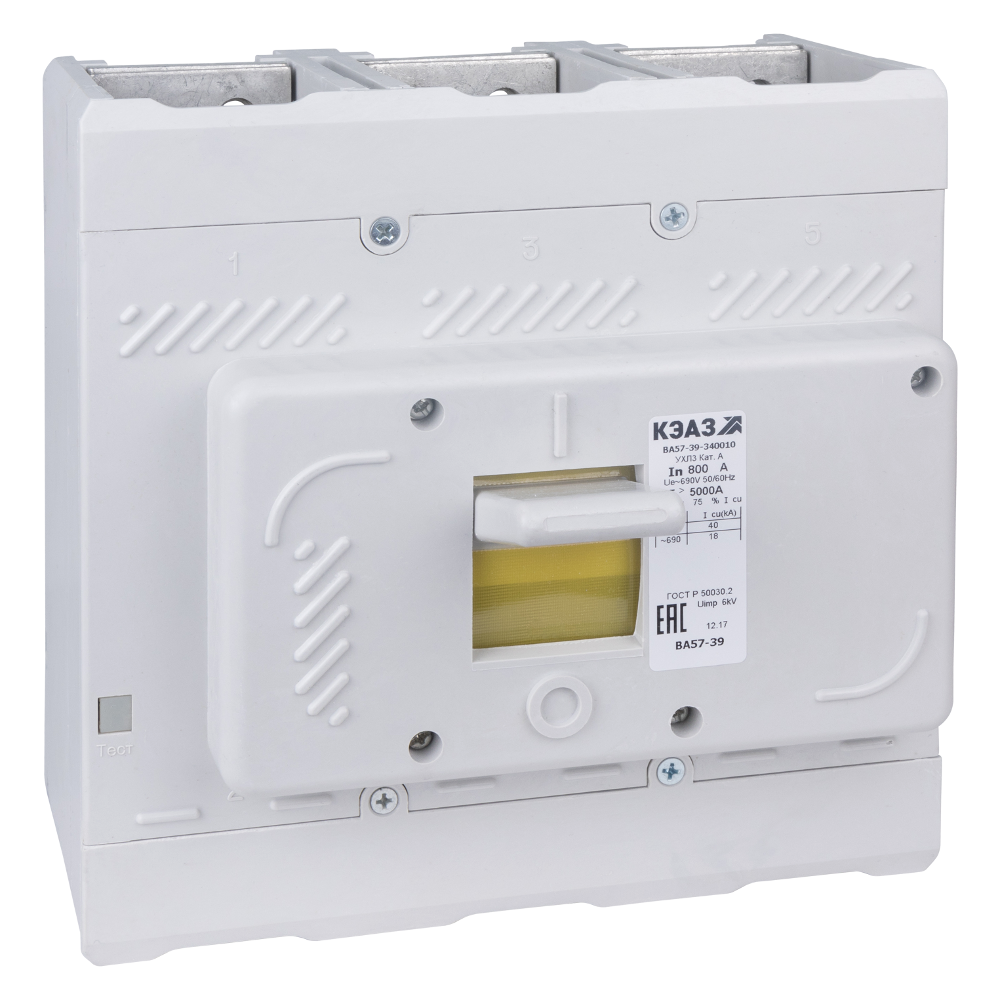 Изображение товара КЭАЗ ВА57-39-340010-500А-1000-690AC-УХЛ3 - 3P, 500А, 40 кА