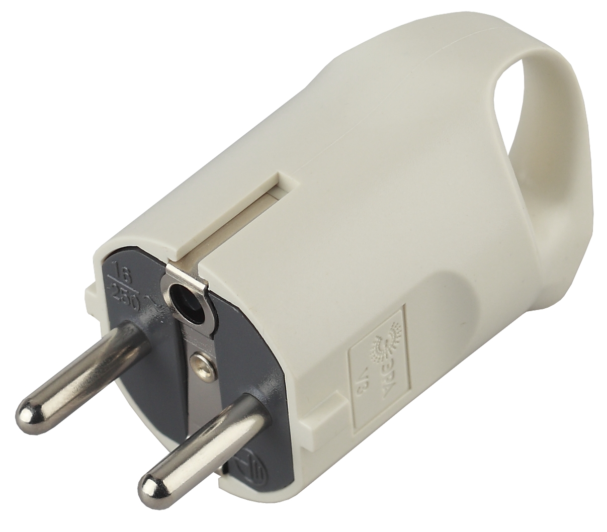 Изображение товара ЭРА V3 Вилка заземлённая 230В 16A белая