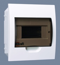 Изображение товара Dekraft Корпус пластиковый встраиваемый 8 мод. IP41 ЩРВ-П-8
