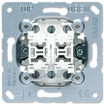 Изображение товара JUNG Кнопка сдвоенная без фиксации 10Аx250V