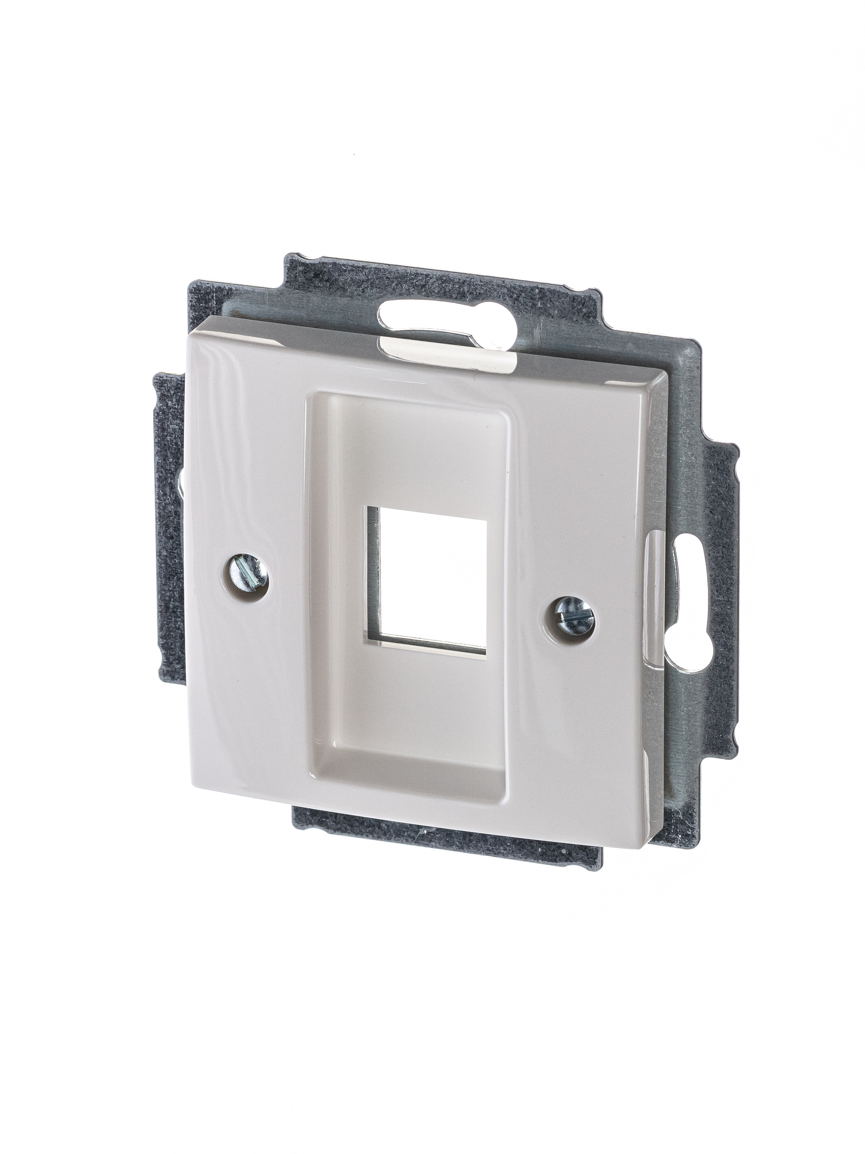 Изображение товара ABB BJB Basic 55 Бел Плата центральная  1-я для коммуникац розеток 0210, 0211 и 0219