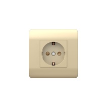 Изображение товара Chint (NEW3-E) Розетка с/з со шторками, 16А, шампань