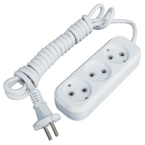 Изображение товара EKF PROxima Удлинитель "Эксперт" 3 гнезда 5 метров 10А/2,2кВт без заземления ПВС 2х0,75.