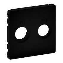 Изображение товара Legrand Valena LIFE Black. Лицевая панель для розеток TV-SAT. Антрацит..