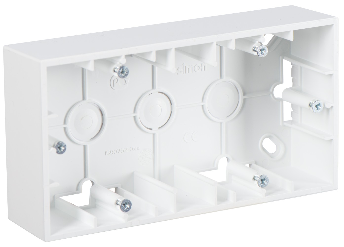 Изображение товара Simon 15 Белая Коробка 2-ая для наружного монтажа