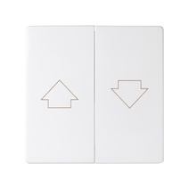 Изображение товара Simon S82 Concept Матовый белый, Клавиша 2-я для жалюзи с блокировкой и пиктограммой "стрелки"