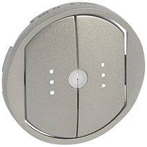 Изображение товара Legrand Celiane Титан Накладка выключателя 2-кл с ДУ с индикатором.