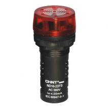 Изображение товара CHINT Сигнализатор звуковой ND16-22FS Φ22 мм красный LED АС220В (R)