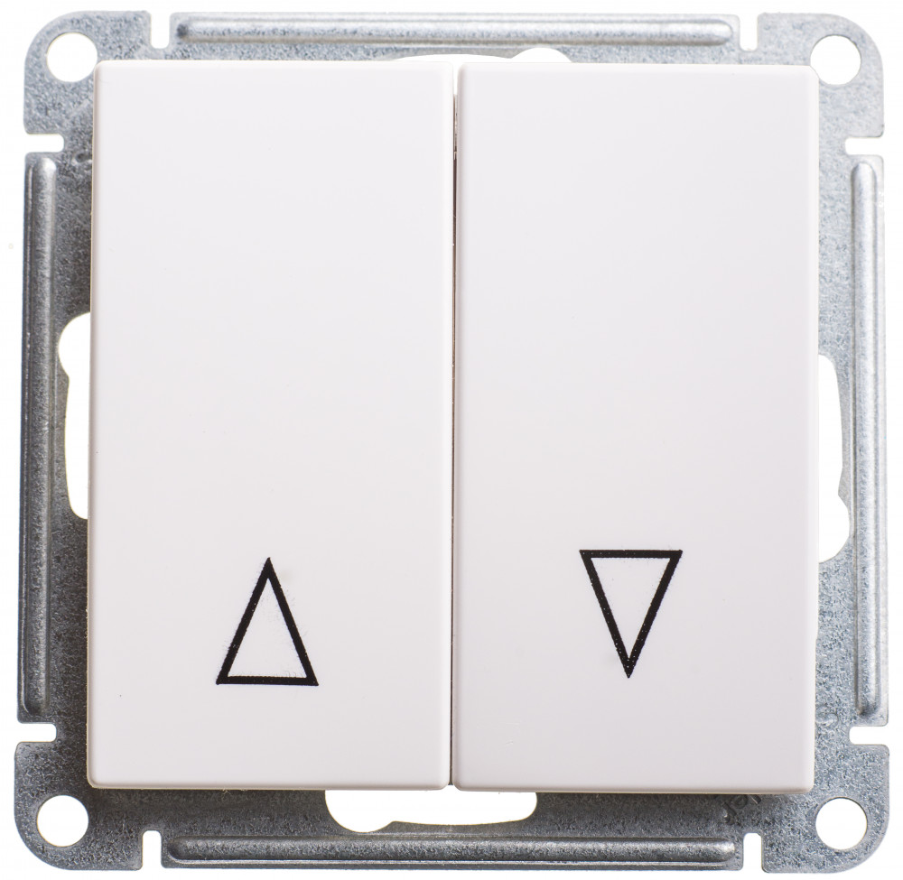 Изображение товара Systeme Electric Wessen 59 Бел Выключатель жалюзийный 2-ой с механической блокировкой для жалюзи