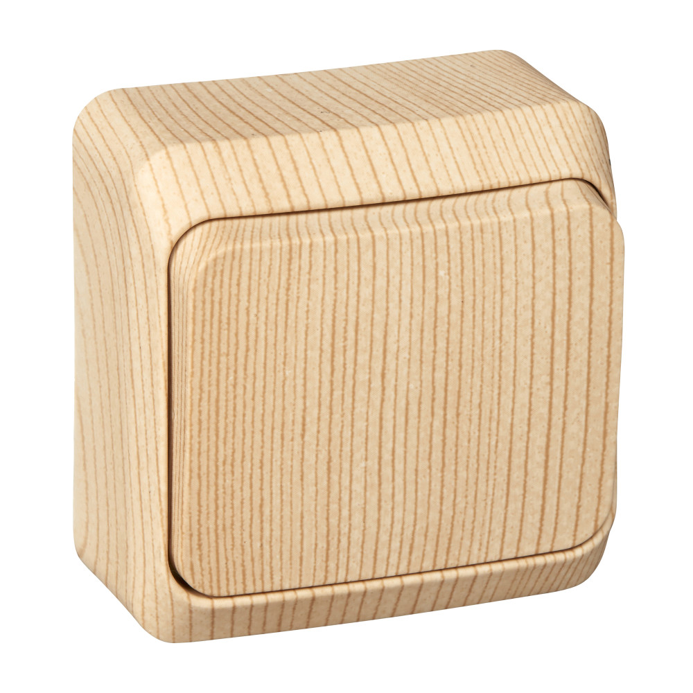 Изображение товара Выключатель 1 клавиша ЭТЮД сосна открытой установки Systeme Electric