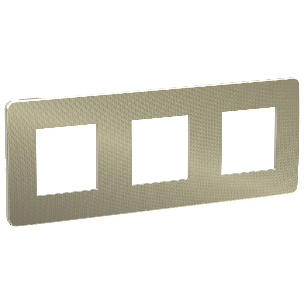 Изображение товара Schneider Electric Unica Studio Бронза/Бежевая Рамка 3-ная