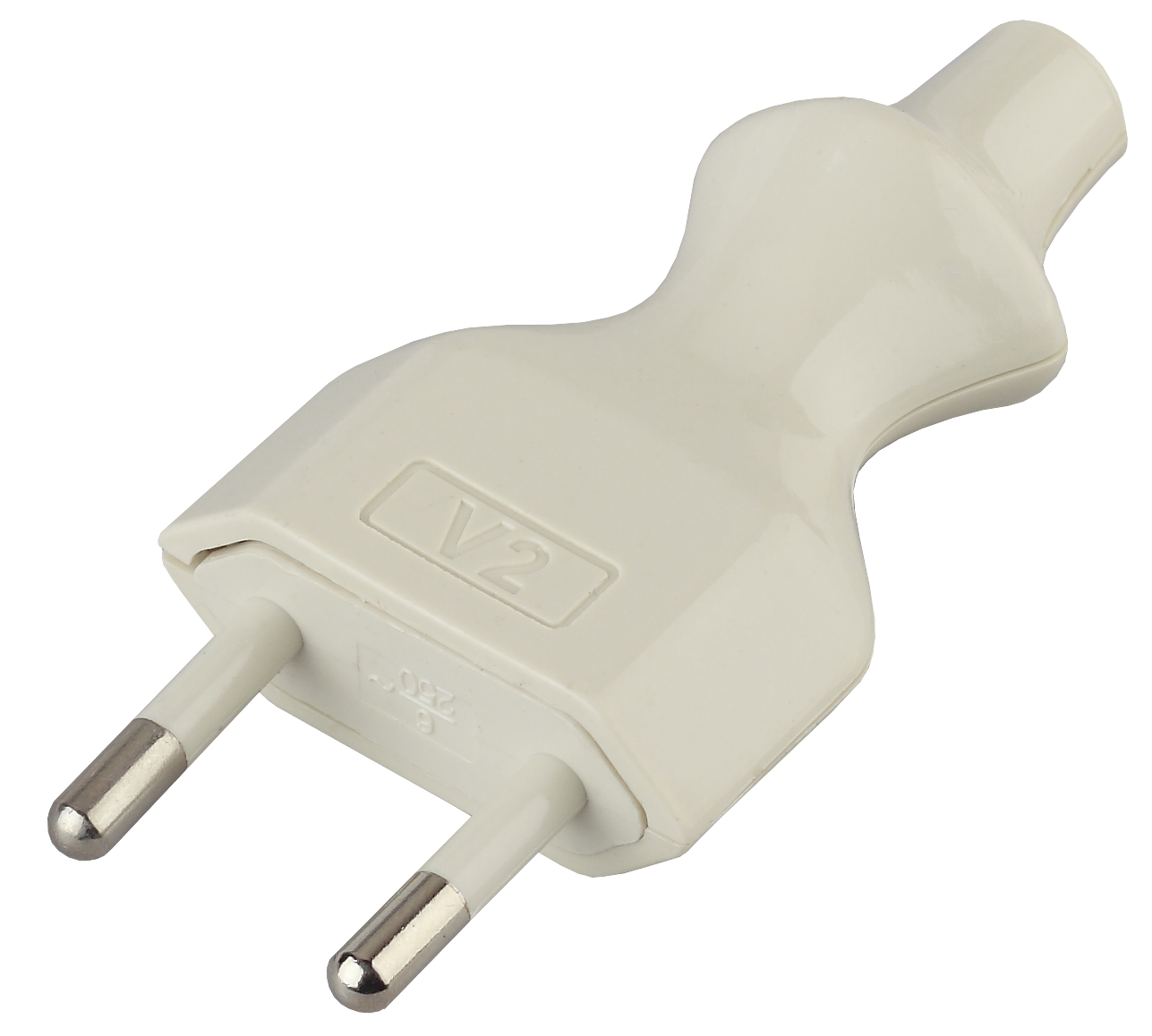 Изображение товара ЭРА V2 без заземления 230 В 6 А белая евровилка