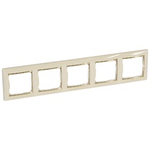 Изображение товара Legrand Valena Крем/Золото Рамка 5-ая горизонт..