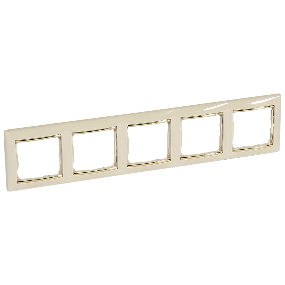 Изображение товара Legrand Valena Крем/Золото Рамка 5-ая горизонт..
