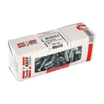 Изображение товара Tech-Krep Болт DIN933 с шестигранной головкой оцинк. М6х20 (80 шт) - коробка с ок. Tech-Kr 105201