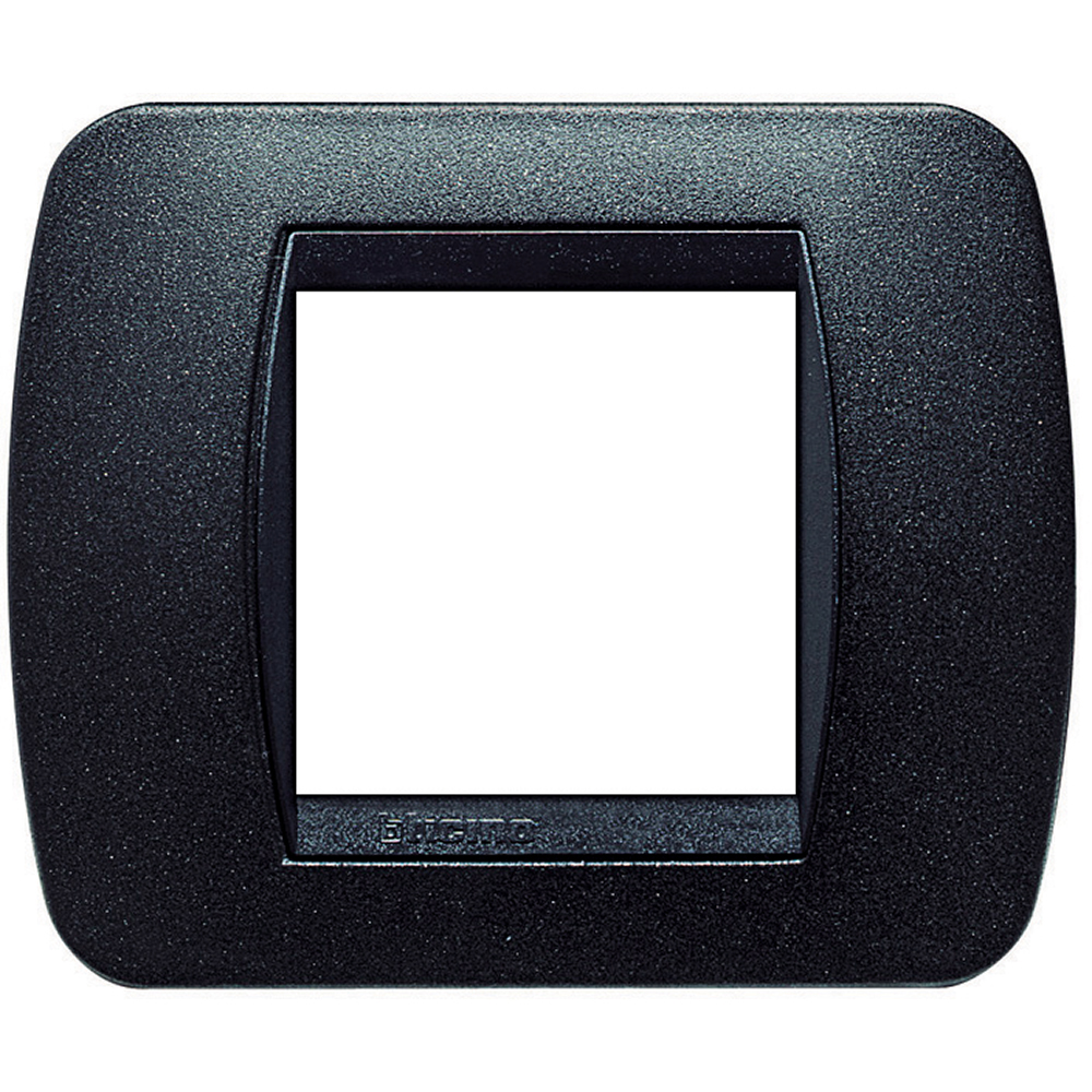 Изображение товара BT LV Чёрный графит рамка на 2 модуля для монтажа