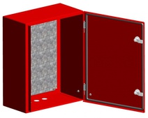Изображение товара EKF PROxima Щит с монтажной панелью ЩМПг-100.65.30 (ЩРНМ-5) RAL 3001 IP54.
